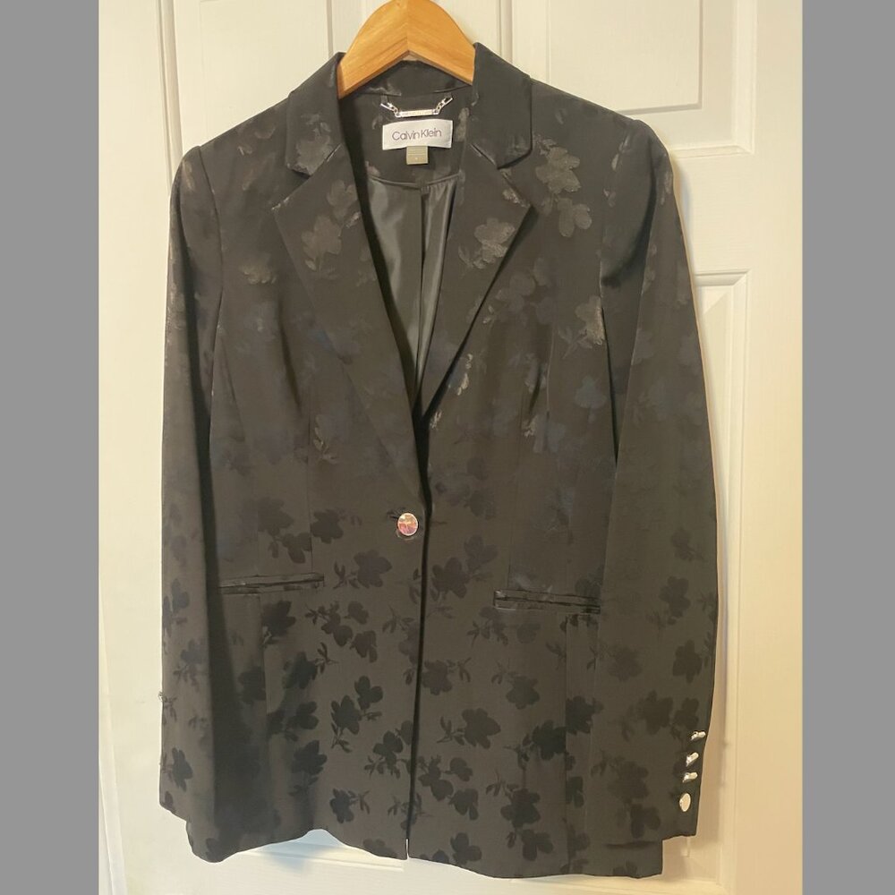 NWOT Calvin Klein Viscose Brocade Blazer